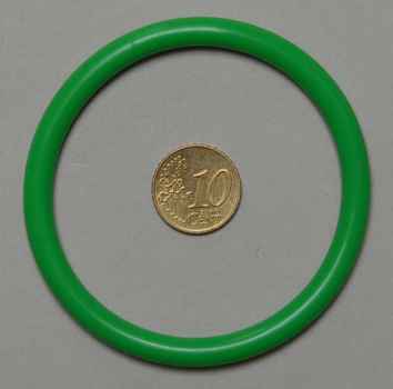 2 1/2" Silikon - grün