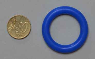 1"  Silikon - blau
