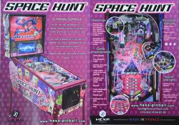 Space Hunt - Hexa Pinball - Flyer
