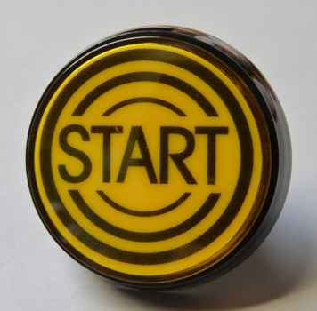 Startknopf groß gelb - Data East