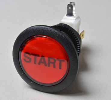 Startknopf groß 1,5" , rot - Stern Spike - 5 Volt