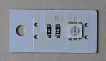 LED - Platine Stern Spike - blau