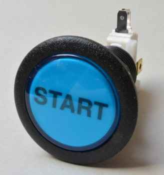 Startknopf groß - blau - Stern - 12 Volt