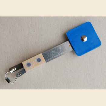 Target blau rechteckig 1" Stern ohne Halterung