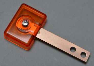 Targetblatt orange transparent breit 3D
