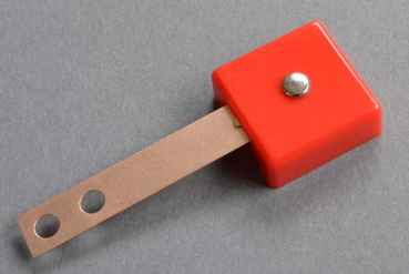 Targetblade red, rectangular 3 D