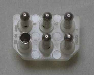 Verbinder für Platinenmontage 6 polig 0.093"