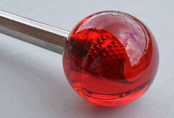 Shooterrod with red transluscent round knob