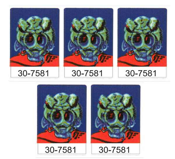 Alien Poker - Targetdecalset