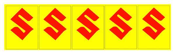 Blackwater 100 Targetdecals - 5 Stck.