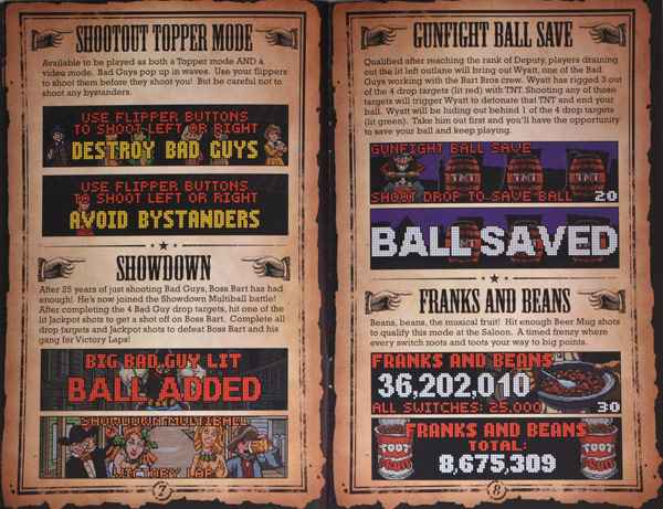 Cactus Canyon Remake - Booklet