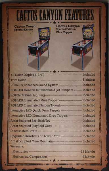 Cactus Canyon Remake - Booklet