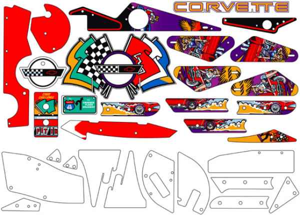Corvette - Plastiksatz