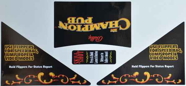 Champion Pub - Apron Decals