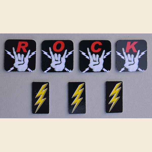 AC/DC Custom - Targetsticker Satz 7 Stck