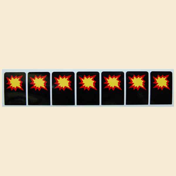 Flintstones Target Decals Star - 7 Stück