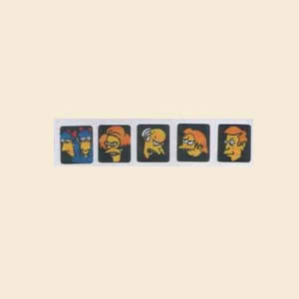 Simpsons DE Targetsticker 5 Stck.