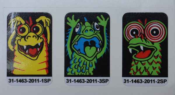 Elvira & the Party Monsters - Targetdecals 3 Stück - laminiert