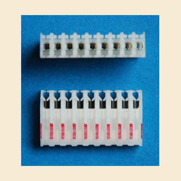 Federleiste Schneid/Klemmtechnik 9 polig RM 3,96 22 AWG
