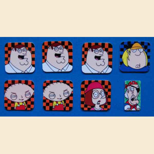 Family Guy Custom - Targetsticker Set 8 pieces