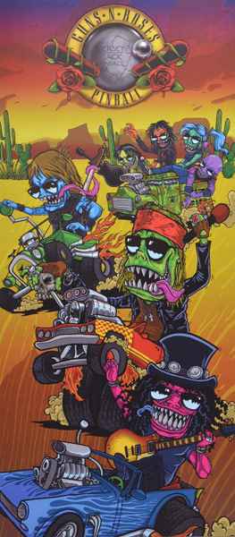 Guns 'n Roses (Jersey Jack Pinball) - Postkarte 