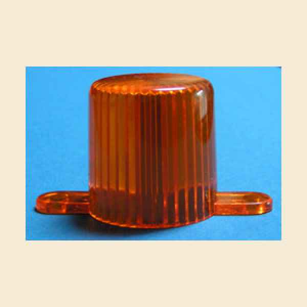 Flasherabdeckung orange mit Laschen zum Schrauben