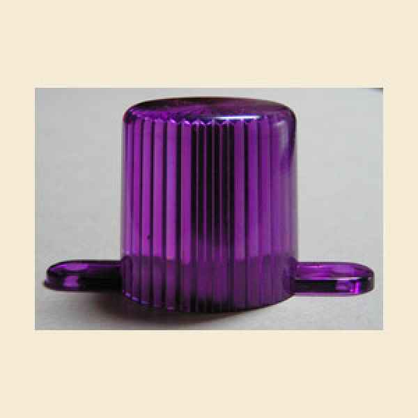 Flasherabdeckung violett mit Laschen zum Schrauben