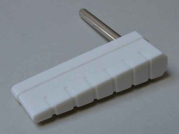 Flipper Bat Bally old ribbed white - pair
