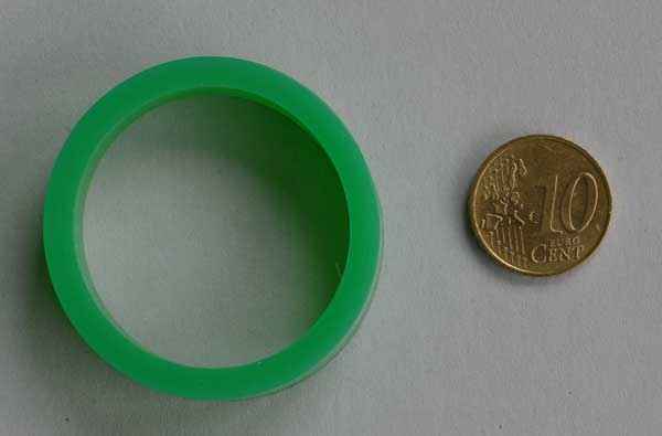 Flippergummi normal - grün - Silikon