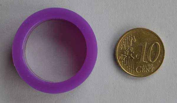 Flippergummi klein - violett - Silikon