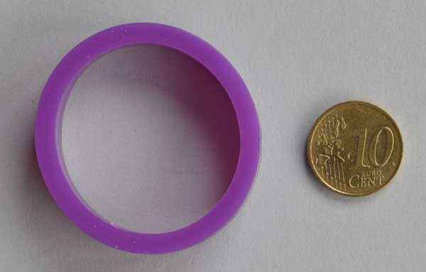 Flipperrubber normal - violet - Silicon