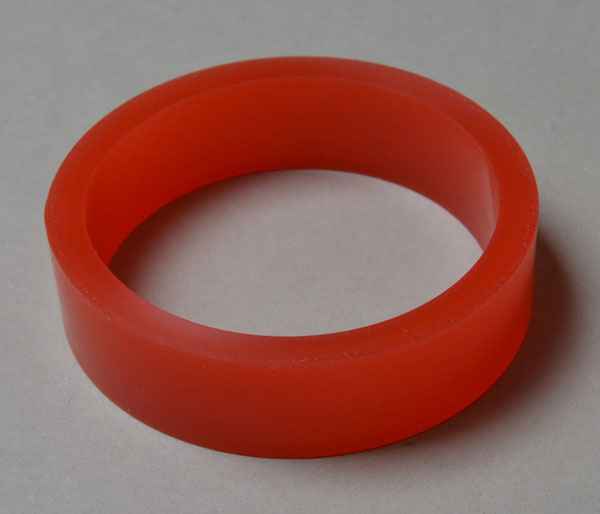 Flipperrubber normal, red - PU