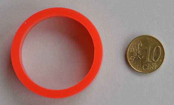 Flipperrubber normal - red - Silicon