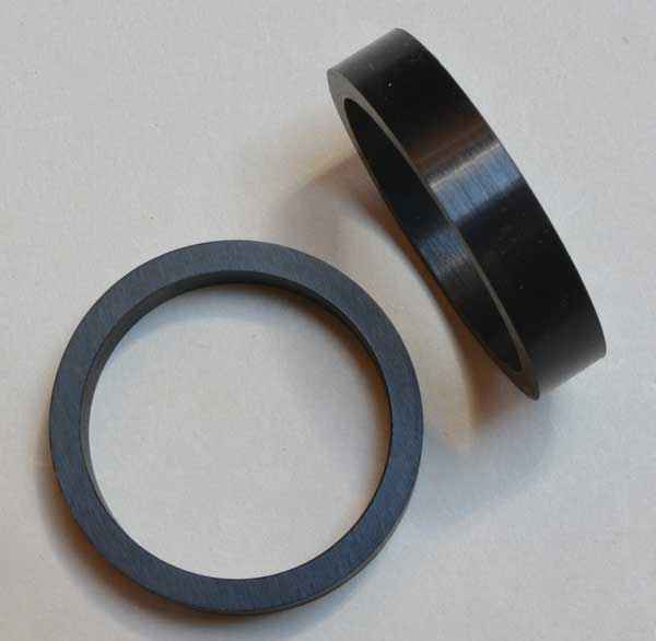Flipperrubber narrow black - Silicon