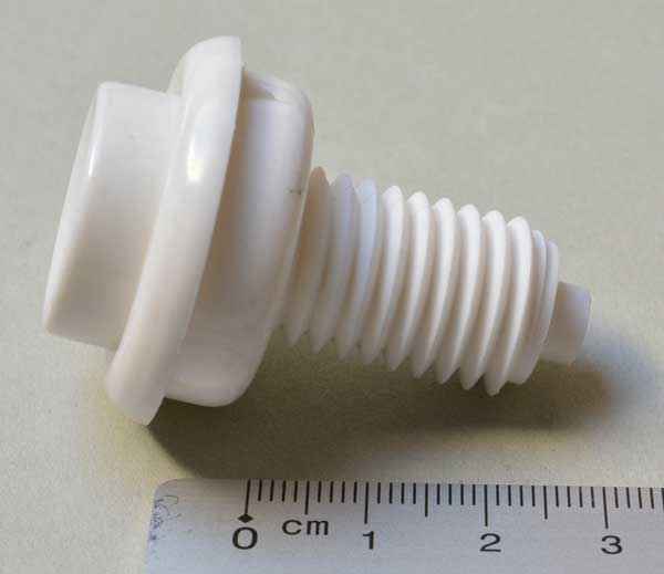 Flipperknopf weiß 1 3/8"
