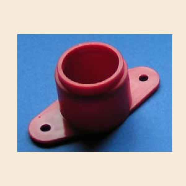 Flipperknopfgehäuse alt rot