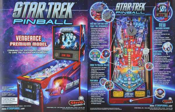 Star Trek (Stern) Vengeance Premium - Flyer