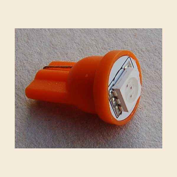 LED Lampe GI Flux Glassockel - orange