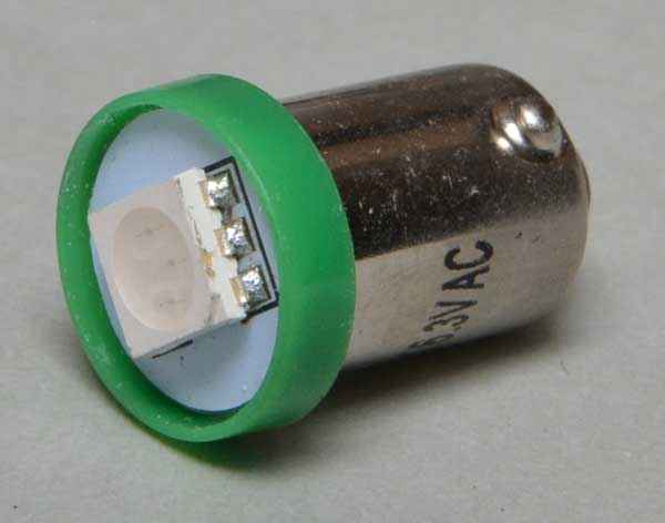 LED Lampe GI Flux Bajonett - grün