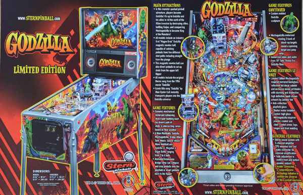 Godzilla (Stern) LE - Flyer