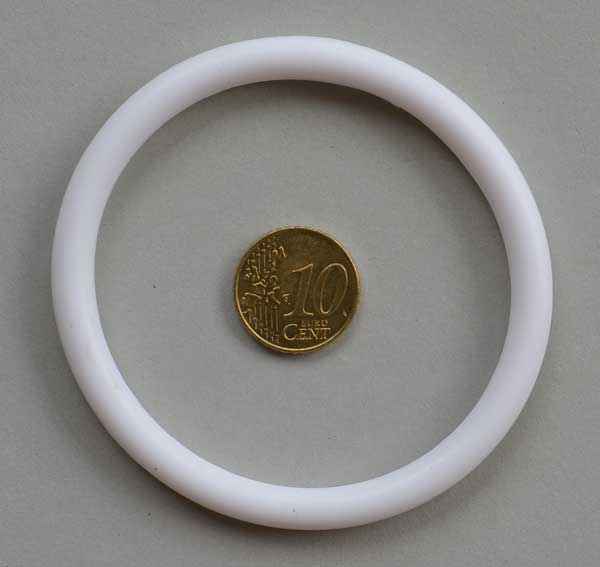 2 1/2" Silicon white
