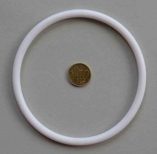 4" Silikon weiß