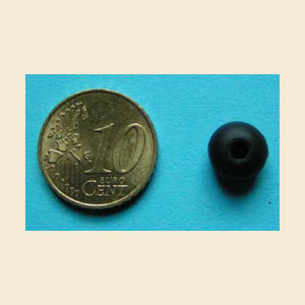 Minipost dick (7/16") schwarz