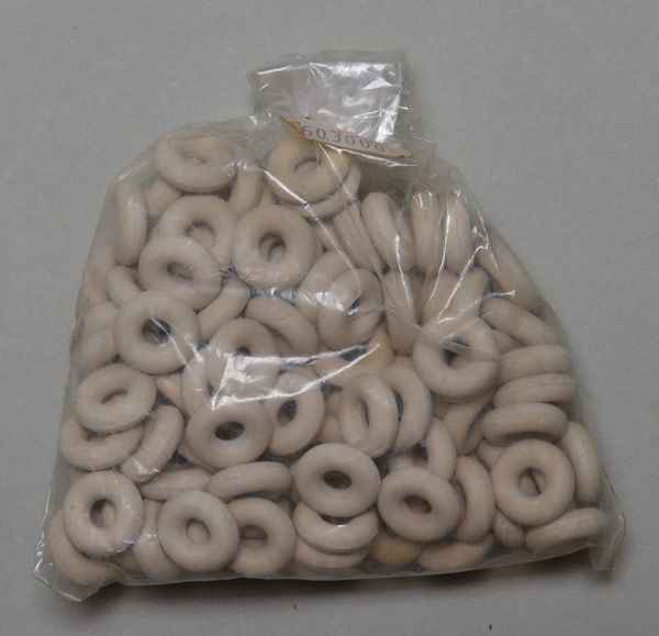100 x 3/16" Gummi weiß - 2. Wahl