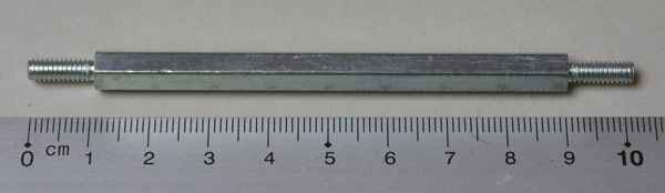 Hexpost 1/4" M-M 8-32 x 3.13