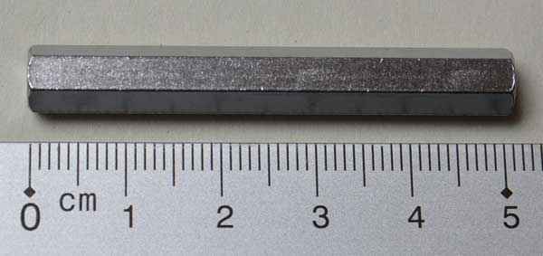 Hex Spacer 2" x 1/4"