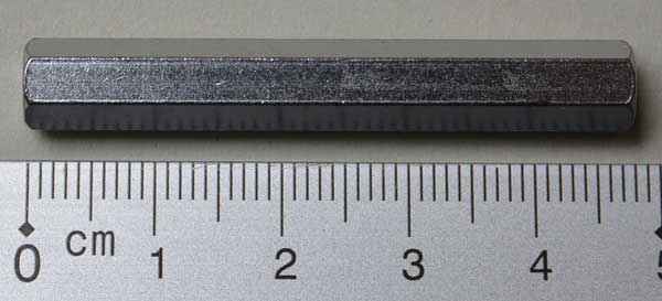 Hex Spacer 1 7/8" x 1/4"