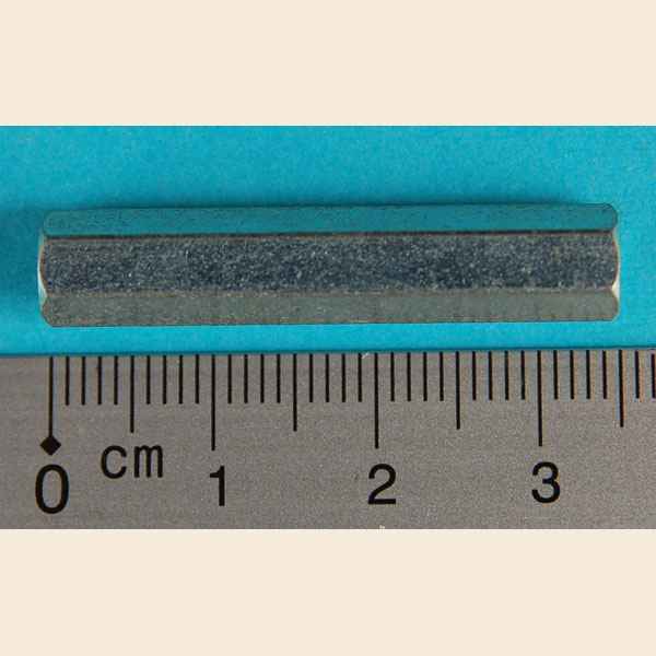 Hex Spacer 1/4" f-f 8-32 x 1 3/8"