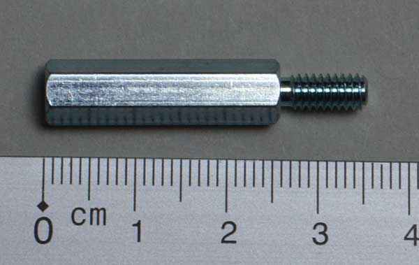 Hexpost m - f 8-32 x 1" 1/4" Hex