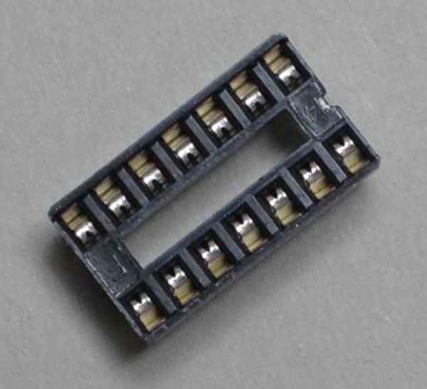 Socket IC Twin leaf 14 pin